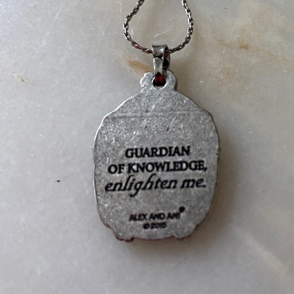 ALEX AND ANI Pendant Necklace Guardian of Knowledge Adjustable - Picture 3 of 7